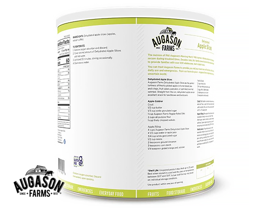 Augason Farms: Dehydrated Apple Slices Can